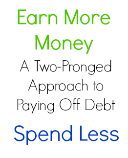 A two-pronged approach to paying off debt