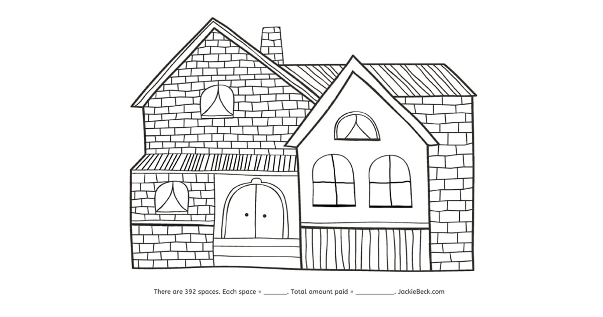 House Payoff Coloring Sheets to Track Your Progress