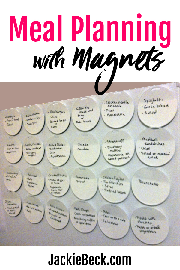 Great ideas! 3 ways to do meal planning for beginners, including DIY magnets right on the fridge.