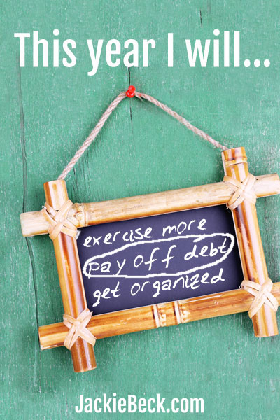 How to turn this year's get out of debt New Year's resolution into an achievable goal.