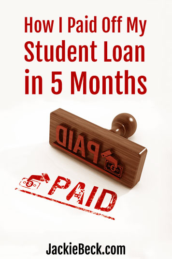 What a wake up call! 9 years after taking out my student loan, I still owed almost half of what I'd borrowed. But things changed, fast!