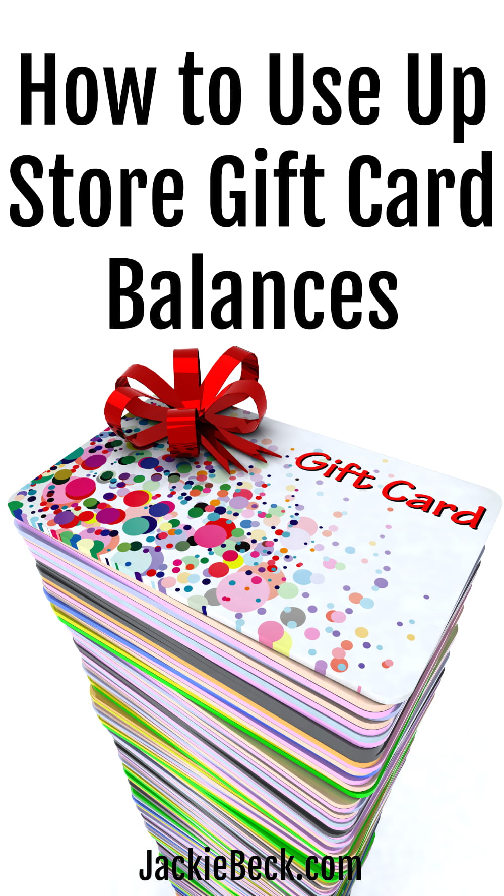 How to use up store gift card balances