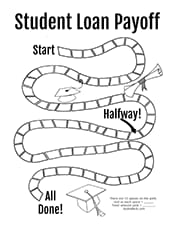 Student loan payoff debt tracker printable